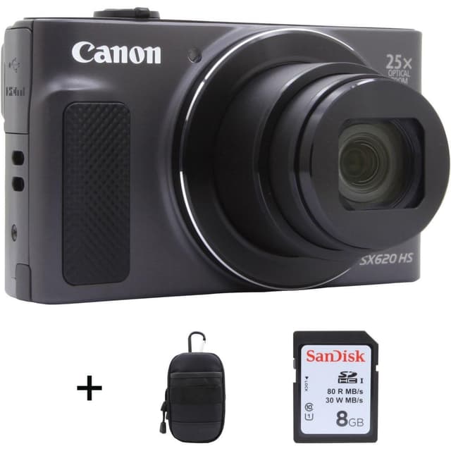 Canon SX620 HS + 25X Optical Zoom Lens 25-625mm f/3.2-6.6