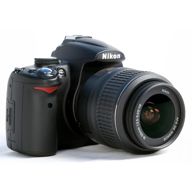 Spiegelreflexkamera - Nikon D5000 - Schwarz + Nikon AF-S DX VR 18 Objektiv - 55 mm 1: 3,5 - 5,6 G
