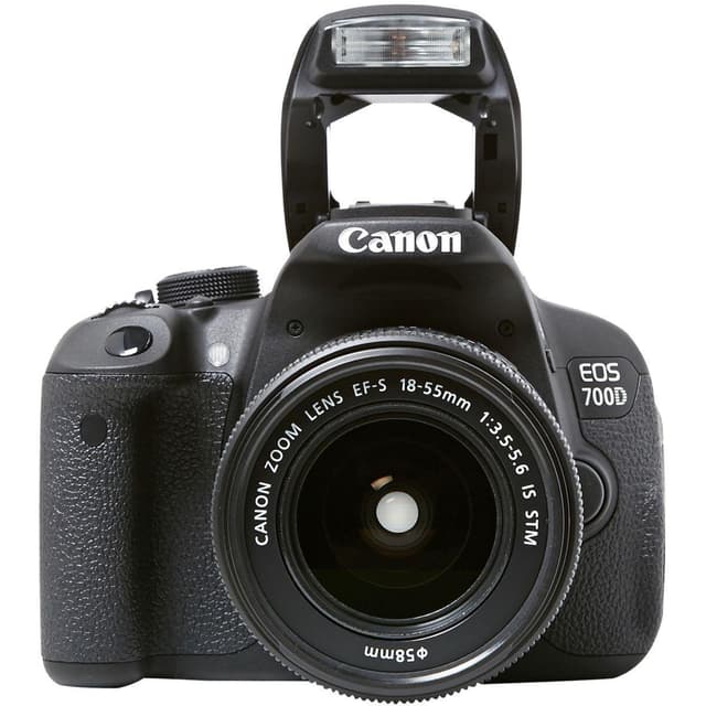 Spiegelreflexkamera - Canon EOS 700D - Schwarz + Canon 18-55 IS STM + 55-250 IS STM Objektiv