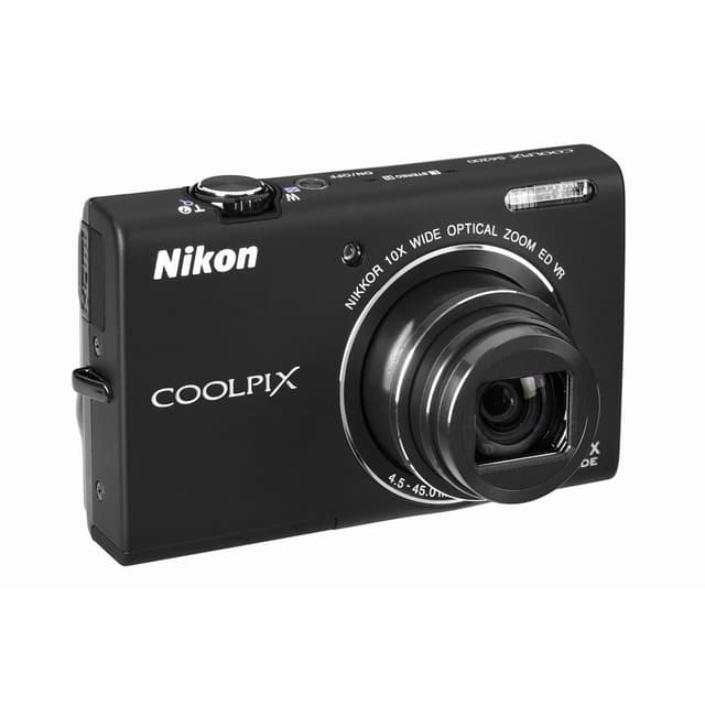 Kompaktkamera Nikon Coolpix S6200 Schwarz + Objektiv Nikon Nikkor 25-250 mm f/3.2-5.6