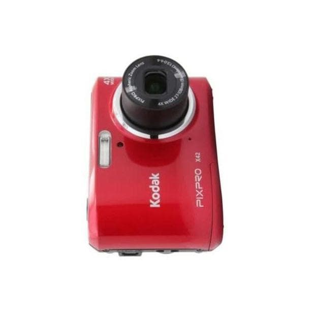 Kompakt - Kodak Pixpro X42 Rot Objektiv Kodak Pixpro Aspheric Zoom Lens 27-108mm f/3-6.6