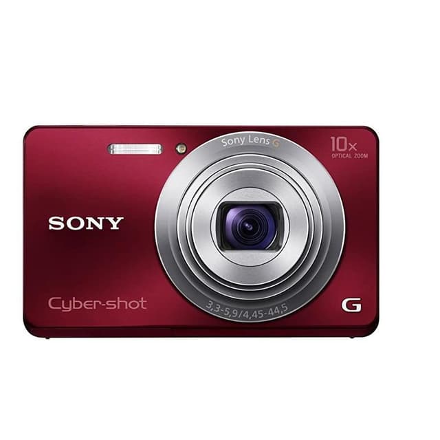 Kompakt - Sony Cyber-shot DSC-W690 Rot Objektiv Sony Lens 25-250 mm f/3.3-5.9