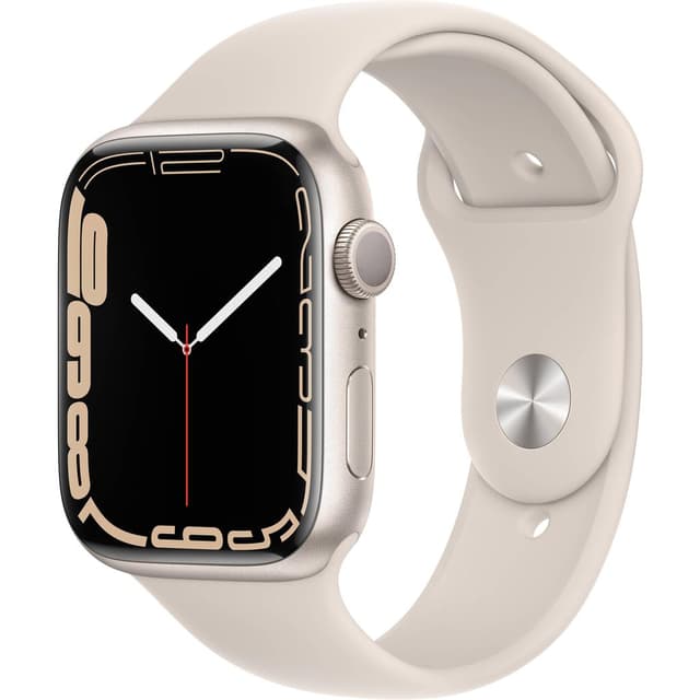 Apple Watch (Series 7) GPS 45 mm - Aluminium Silber - Sport loop Polarstern