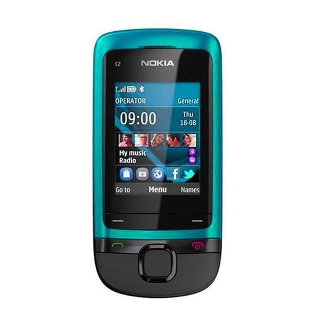 Nokia C2-05 - Blau/Schwarz- Ohne Vertrag