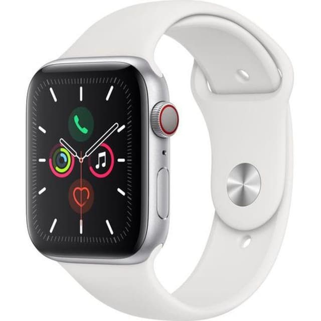 Apple Watch (Series 5) GPS 40 mm - Aluminium Silber - Sportarmband Weiß
